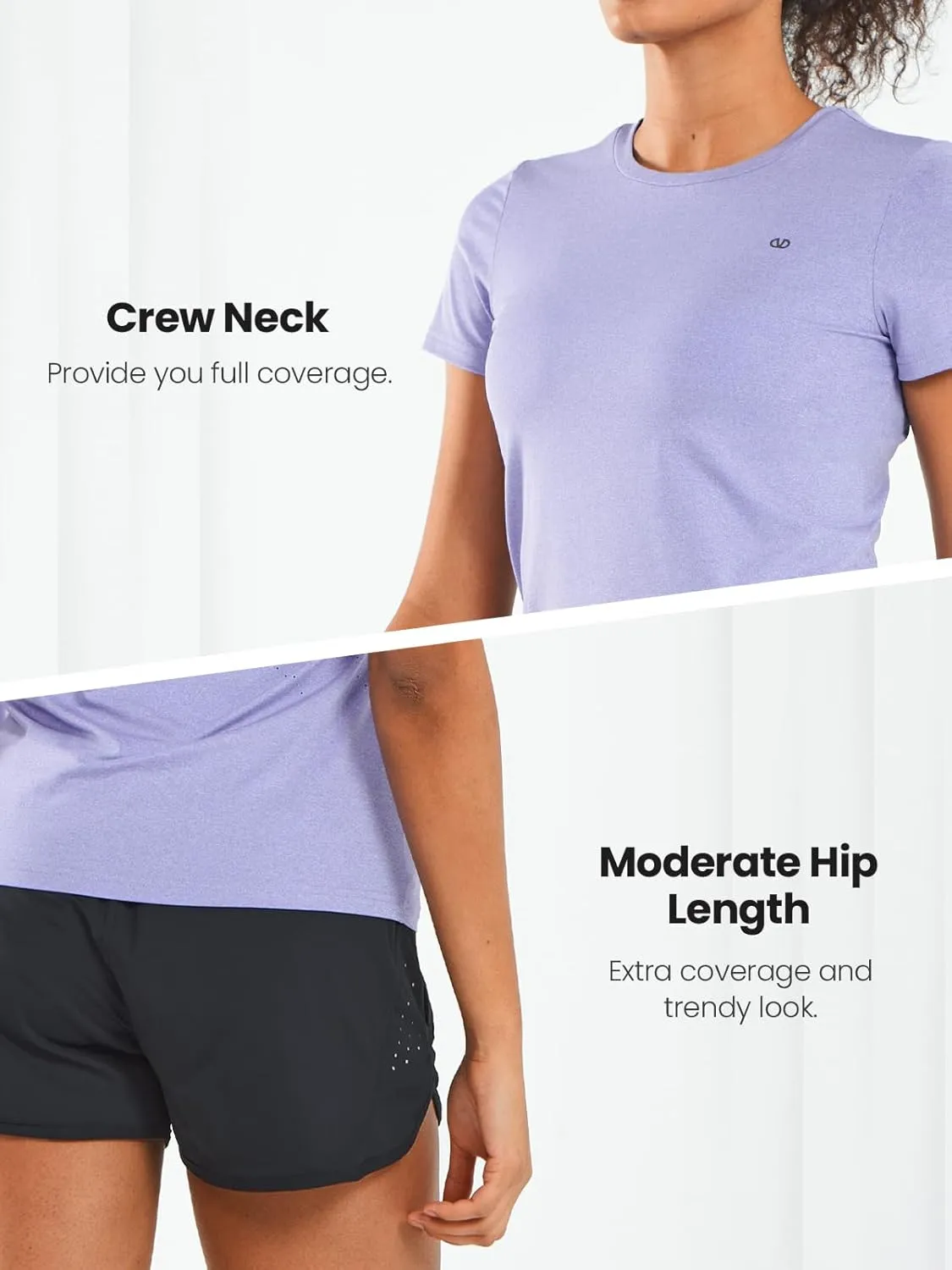 ALLZERO Feel Fit™ Workout Tops for Women Short Sleeve T-Shirts Breathable Athletic Tees for Yoga Running Gym Activewear