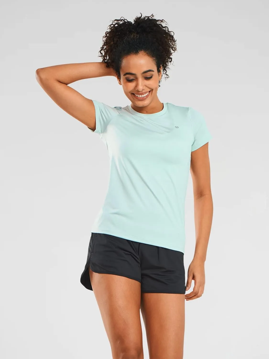 ALLZERO Feel Fit™ Workout Tops for Women Short Sleeve T-Shirts Breathable Athletic Tees for Yoga Running Gym Activewear