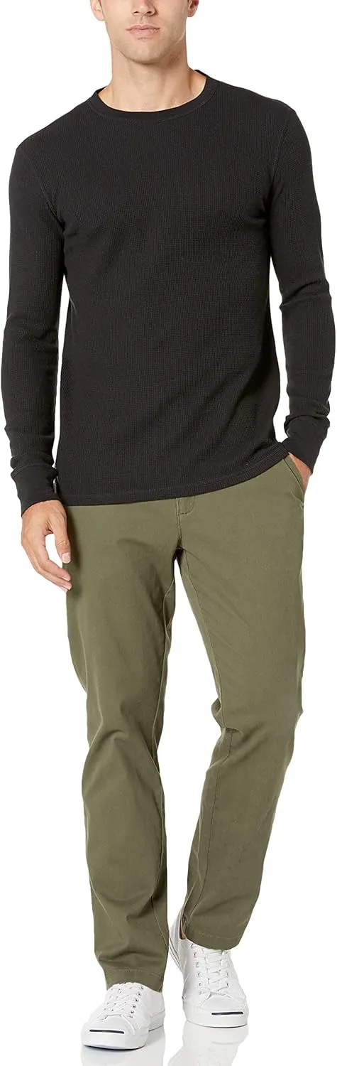 Amazon Essentials Men's Regular-Fit Long-Sleeve Waffle Shirt