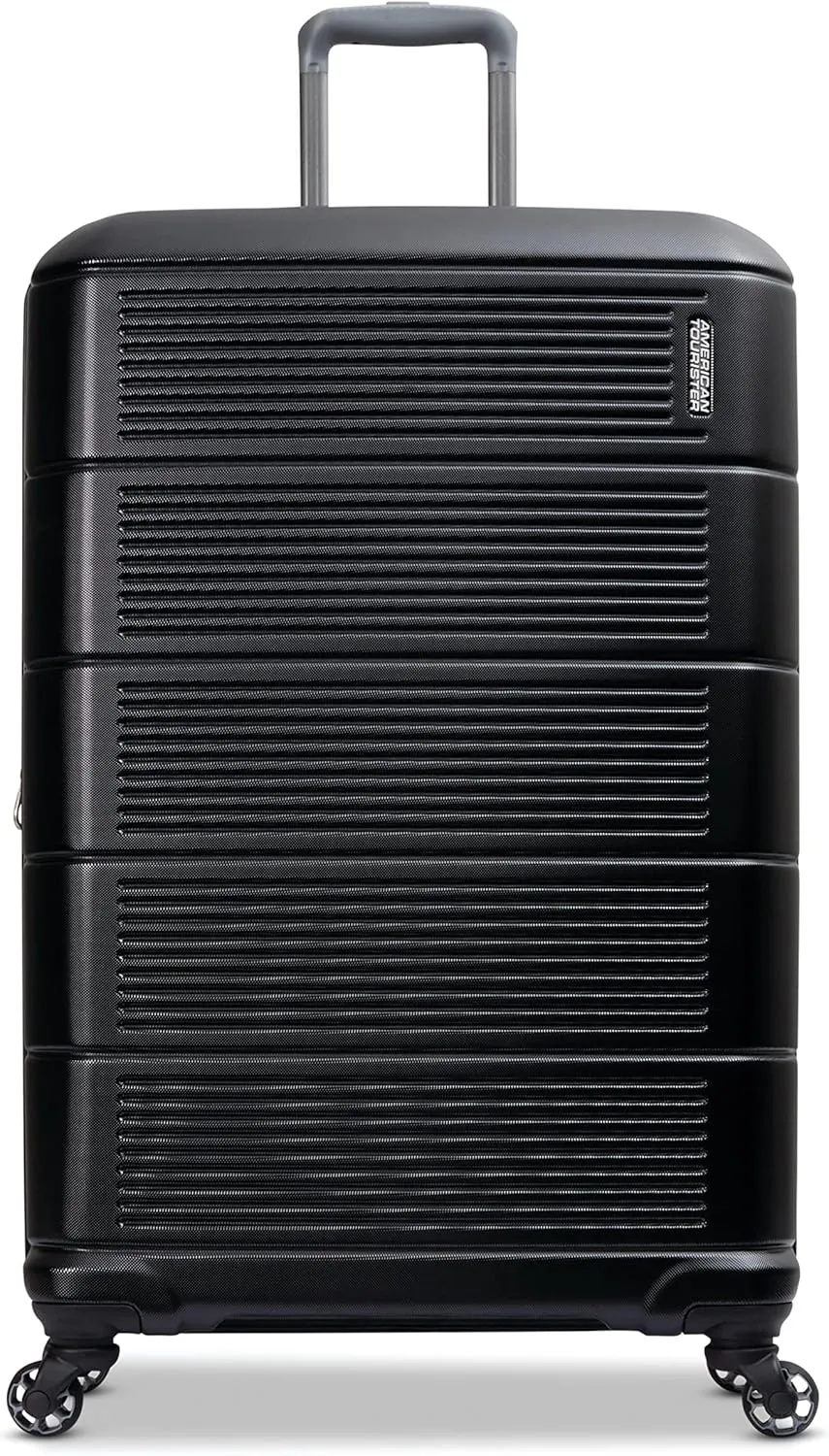 American Tourister Stratum 2.0 Hardside Expandable Luggage with Spinners | Jet Black | 3PC (CO/MED/LG)