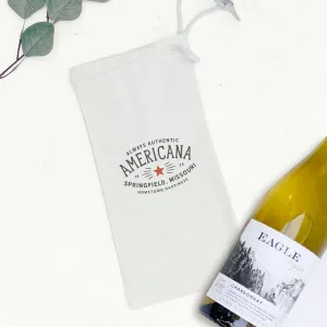 Americanna - Custom Canvas Wine Bag