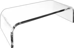 AMT Premium Acrylic Clear Monitor Stand Laptop/PC/Multimedia Monitor Riser for Home Office