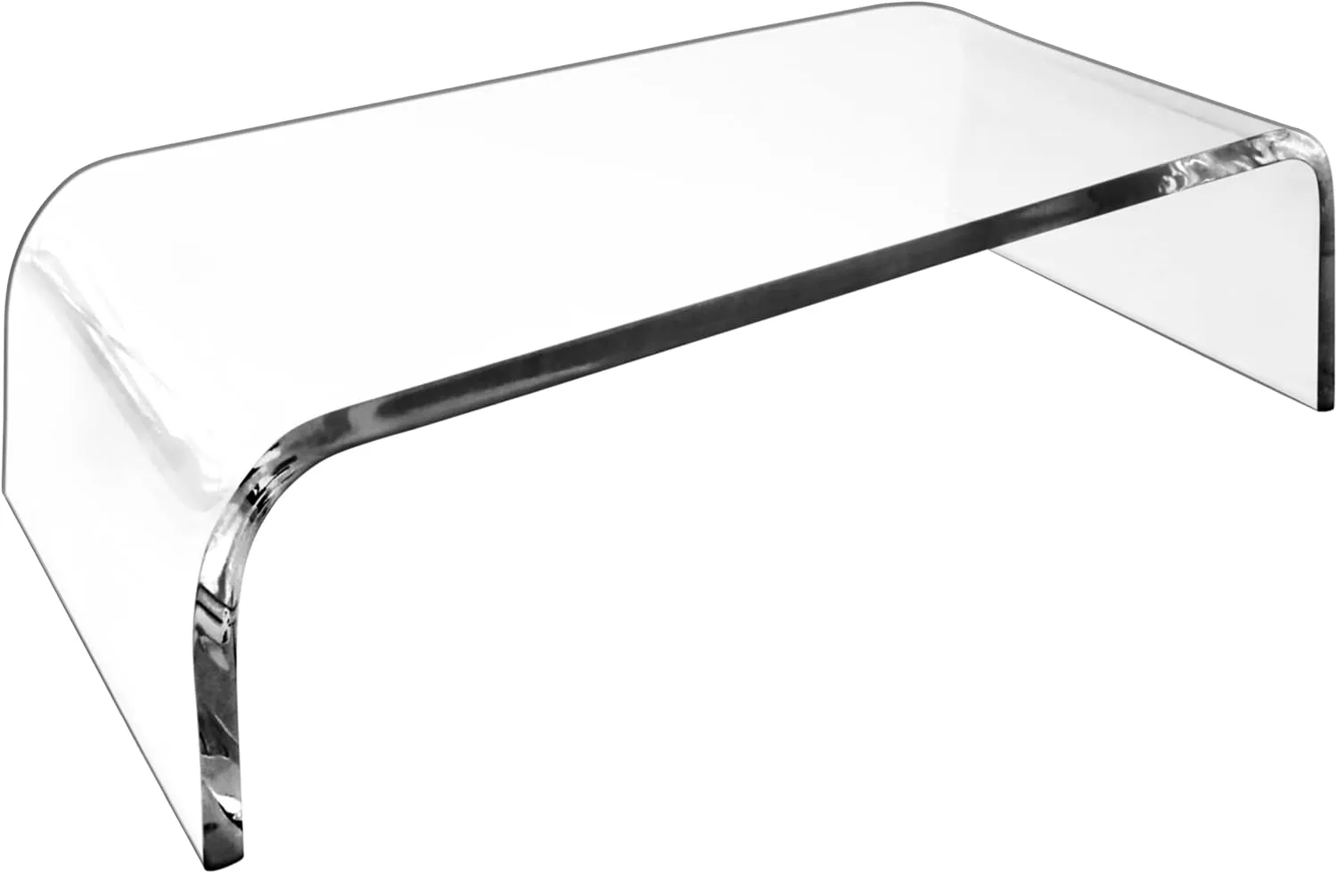 AMT Premium Acrylic Clear Monitor Stand Laptop/PC/Multimedia Monitor Riser for Home Office
