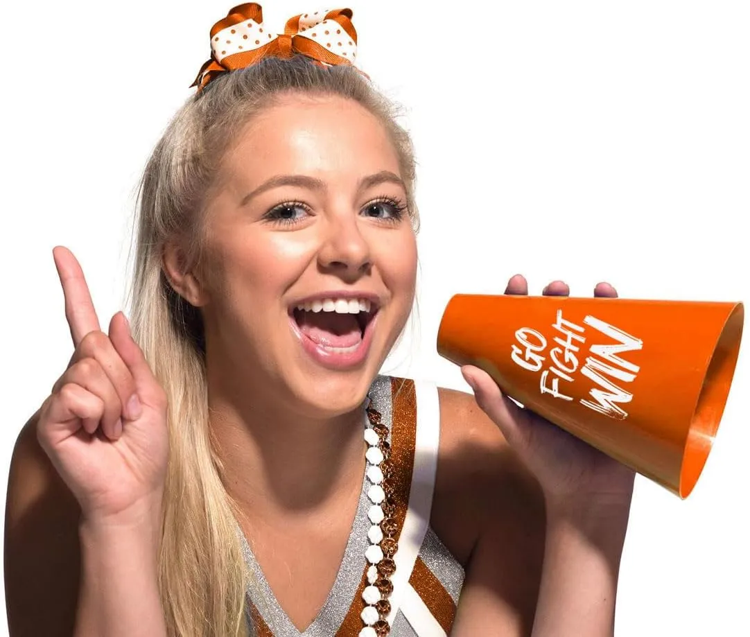Anderson's, Go Fight Win Megaphone Sets, 7 Inches, School Colors, Fan Gear, Noisemakers, Cheerleader Accessories, Team Spirit