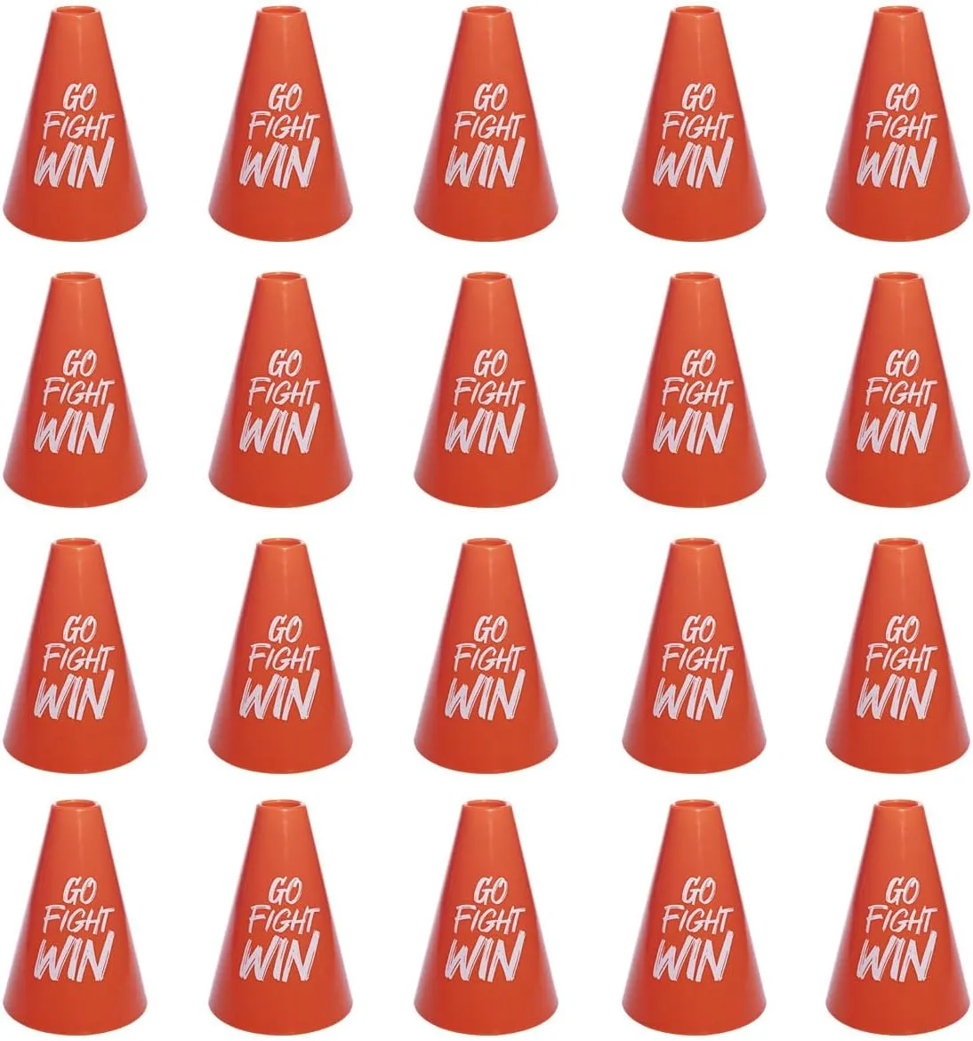 Anderson's, Go Fight Win Megaphone Sets, 7 Inches, School Colors, Fan Gear, Noisemakers, Cheerleader Accessories, Team Spirit
