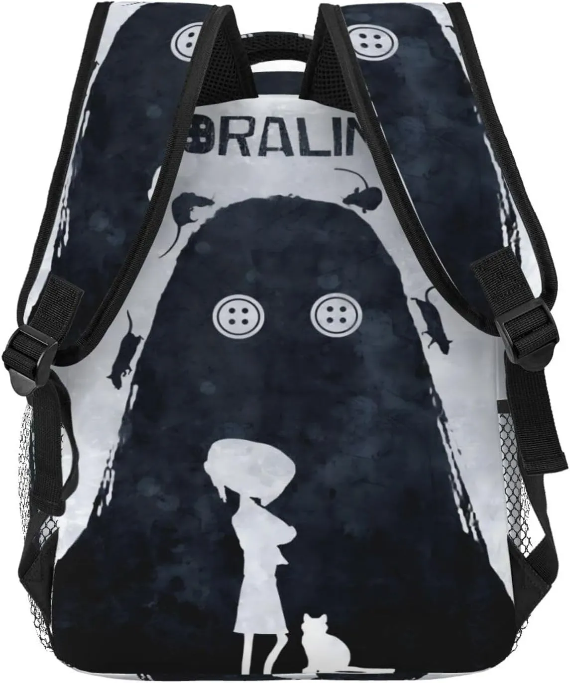 Animated Cora'Lines Movie Backpack Horror Travel Casual Daypack Lightweight Laptop Bag Outdoor Knapsack Multi-Function Bookbag