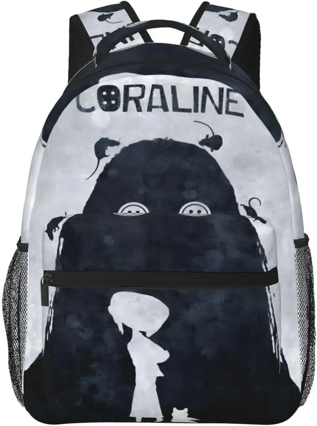 Animated Cora'Lines Movie Backpack Horror Travel Casual Daypack Lightweight Laptop Bag Outdoor Knapsack Multi-Function Bookbag