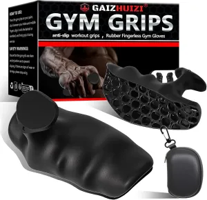 Anti-Slip Workout Grips, Ergonomics Workout Rubber Gym Grips Pads, Suitable for Men and Women Weightlifting, Deadlift, Fitness Training and Exercise, Protect Your Gymnastics Hand Grips