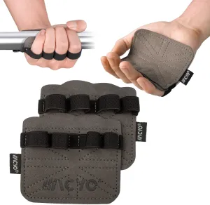 Anti-Slip Workout Grips with Double-Layer Microfiber - Ergonomic Gym Palm Pads for Weightlifting, Deadlift & Fitness Training, Secure Strap Design, Prevent Blisters & Calluses