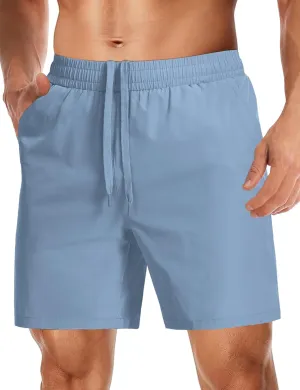Aolesy Mens Athletic Shorts 7” Quick Dry Gym Running Shorts with Zipper Pockets Lightweight Workout Shorts