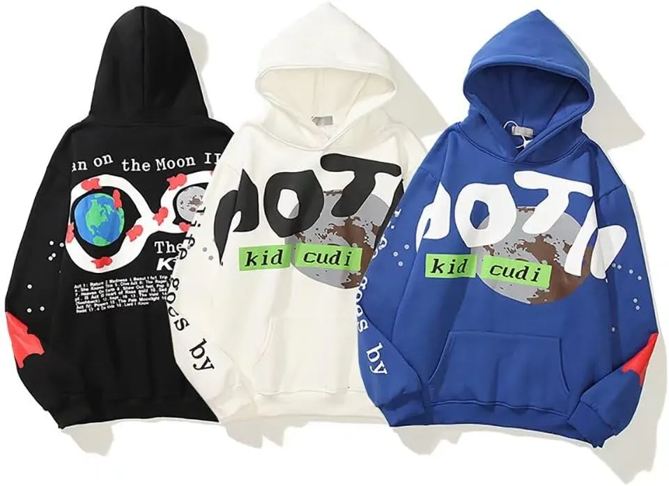 AONUOWE Unisex Hoodie Lucky Me I See Hoodie Hip Hop Sweatshirts Couple Pullover Tops