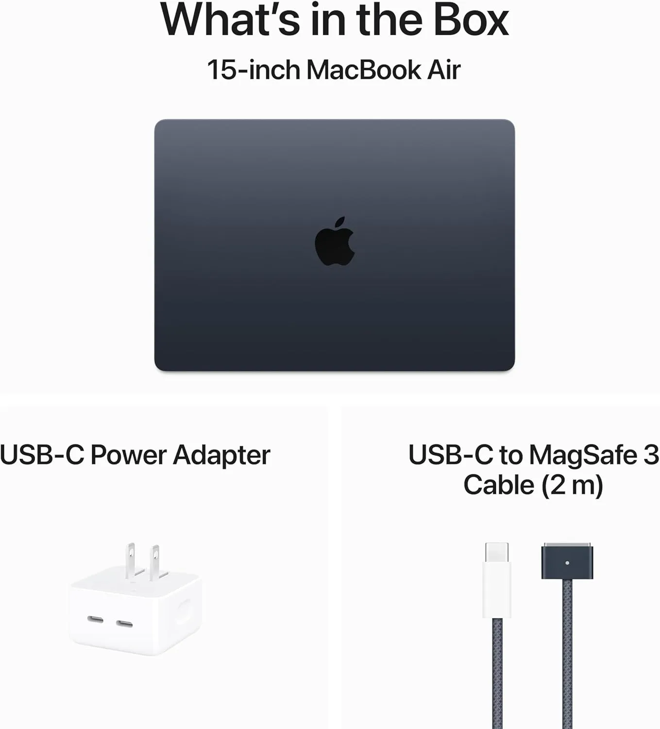 Apple 2024 MacBook Air 15-inch Laptop with M3 chip: Built for Apple Intelligence, 15.3-inch Liquid Retina Display, 24GB Unified Memory, 512GB SSD Storage, Backlit Keyboard, Touch ID; Midnight