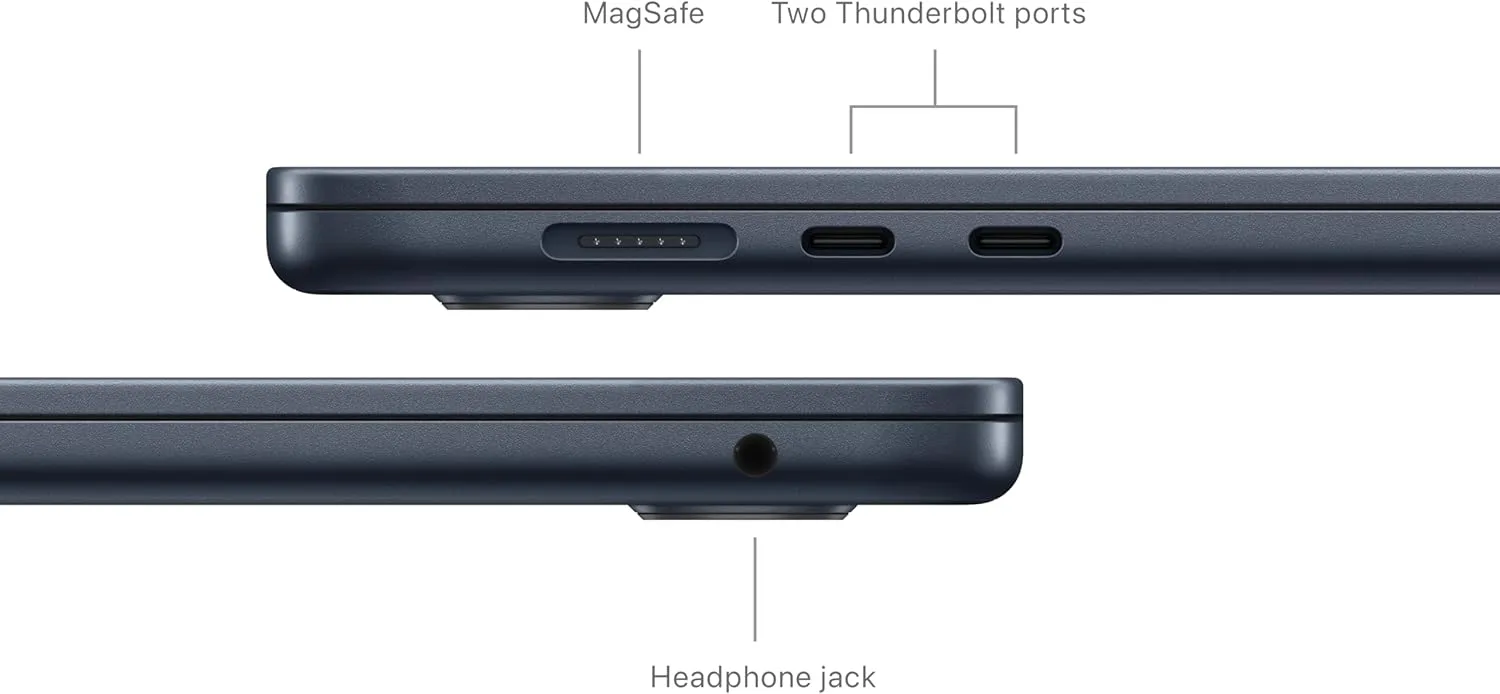 Apple 2024 MacBook Air 15-inch Laptop with M3 chip: Built for Apple Intelligence, 15.3-inch Liquid Retina Display, 24GB Unified Memory, 512GB SSD Storage, Backlit Keyboard, Touch ID; Midnight