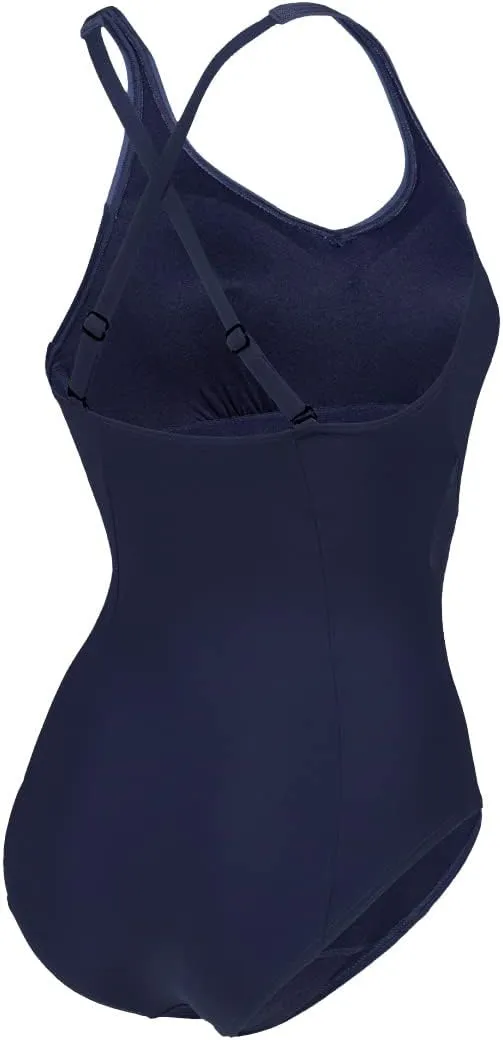 ARENA Bodylift Women's Isabel B-Cup One Piece Shaping Swimsuit Light Cross Back UV Protection Tummy Control Bathing Suit