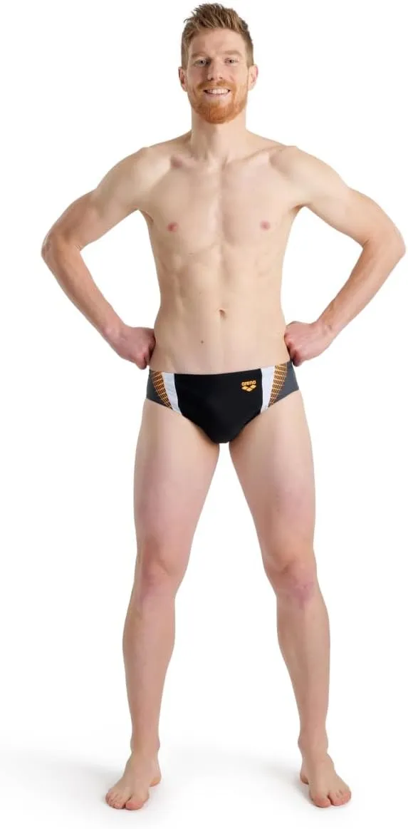 ARENA Feel Men's Threefold Swim Brief Stretchy Waterfeel Swimsuit Pool Beach Swimwear Sporty Comfortable Bathing Suit