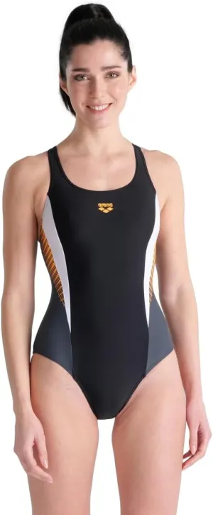 ARENA Feel Women's Threefold V Back R Swimsuit Stretchy One Piece Pool Bathing Suit