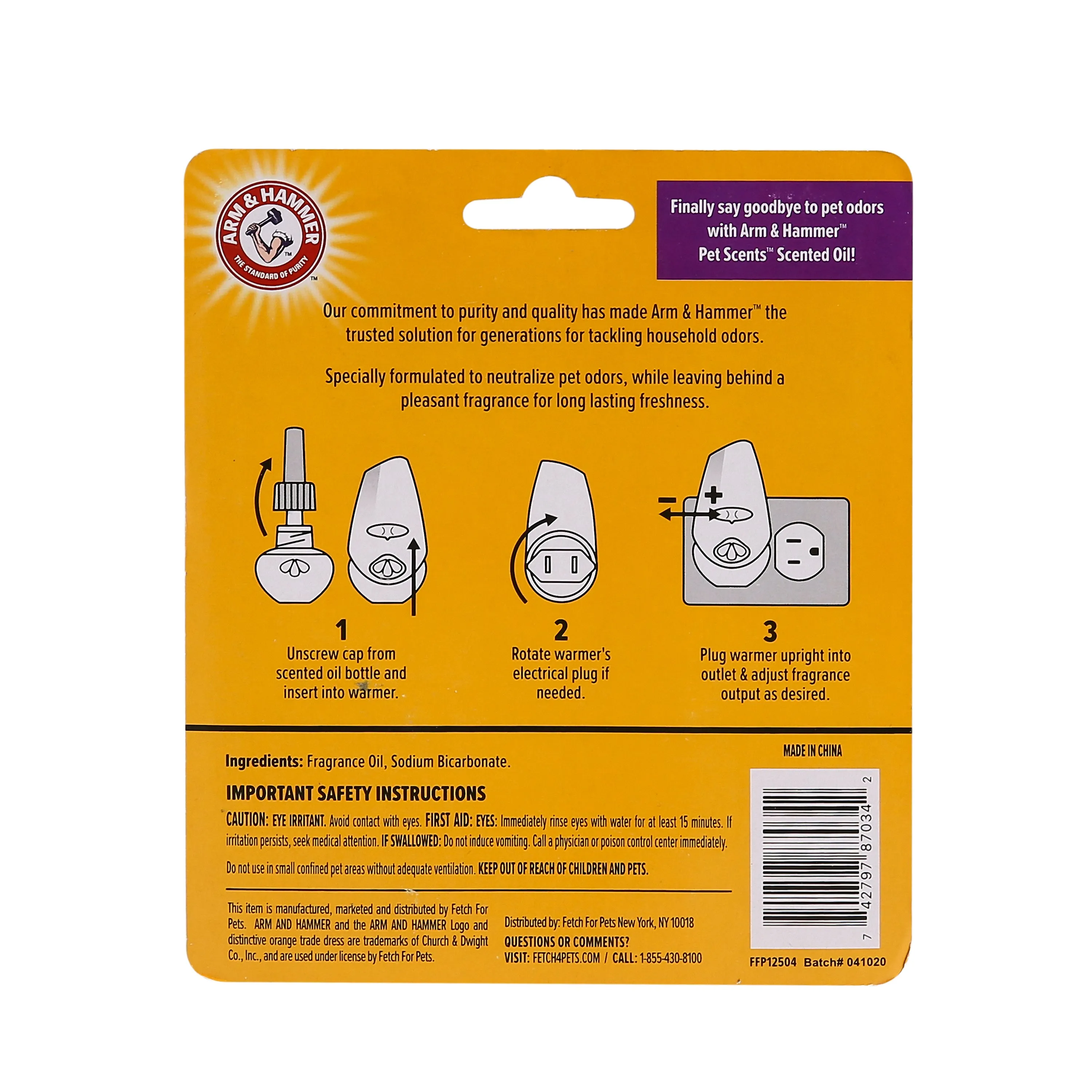 Arm & Hammer Pet Scents 2-Pack Plug-in Scented Oil Refills - Lavender Fields