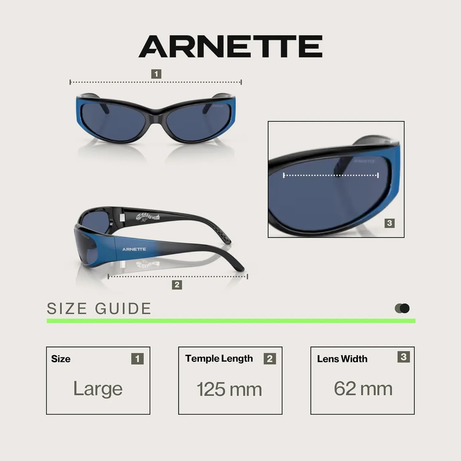 ARNETTE Catfish AN4302 Rectangular Sunglasses for Men for Women   BUNDLE With Designer iWear Complimentary Eyewear Kit