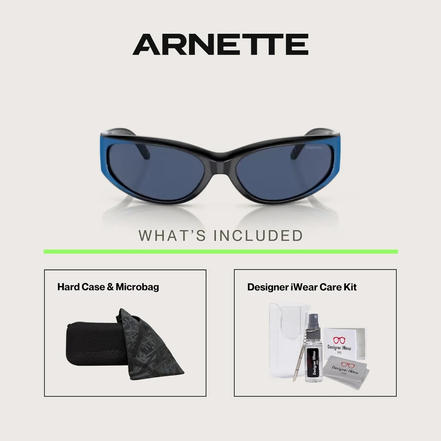 ARNETTE Catfish AN4302 Rectangular Sunglasses for Men for Women   BUNDLE With Designer iWear Complimentary Eyewear Kit