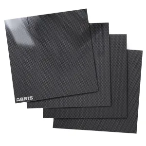 ARRIS 12x12 Carbon Fiber Sheet 3mm, 300x300x3mm Carbon Sheets, Available in 1.0mm 1.5mm 2mm 2.5mm 3.0mm 4mm 5mm 6mm 100% 3K Carbon Sheet Fiber Plate Plain Glossy
