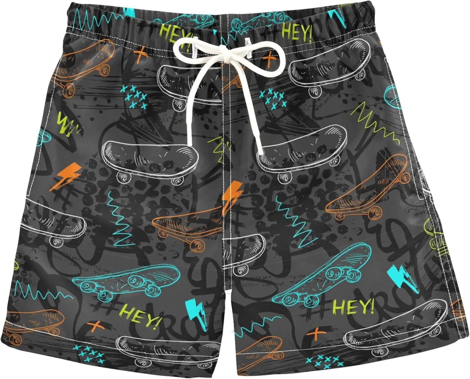 Aslsiy Boys' Swim Trunks Boys Beach Board Shorts Girls Girls Quick Dry Swimwear 2-12T