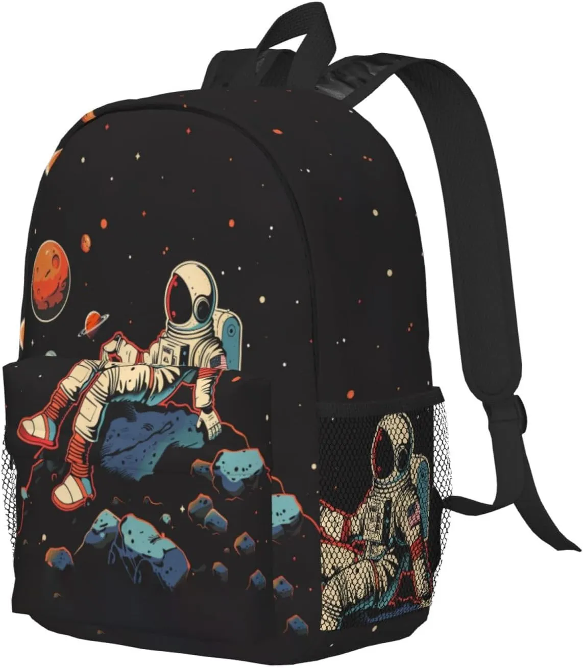 Astronaut Backpack for Boys Kids Teens Children Space Universe School Bags Galaxy Primary Middle School Bookbags Spaceman Student Daypack Gifts Lightweight Waterproof Travel Backpack 15inch