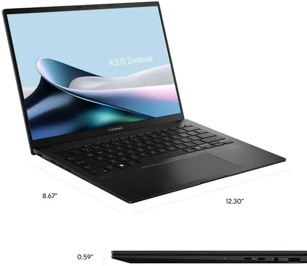 ASUS Zenbook 14 OLED Laptop 2024-14" WUXGA Touch AMD Radeon Graphics - AMD Ryzen 7 8840HS 8 Cores - 16GB LPDDR5 1TB NVMe SSD - Backlit Keyboard Wi-Fi 6E - Win11 Pro 32GB USB - Jade Black