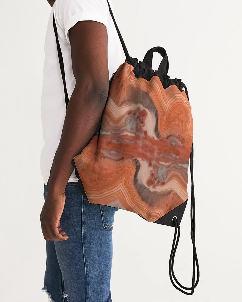 Australian Strength & Calm Agate Canvas Drawstring Bag