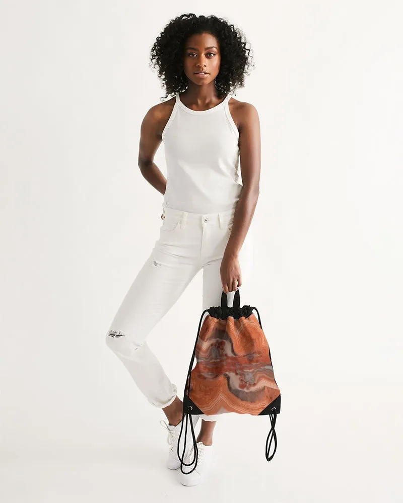 Australian Strength & Calm Agate Canvas Drawstring Bag