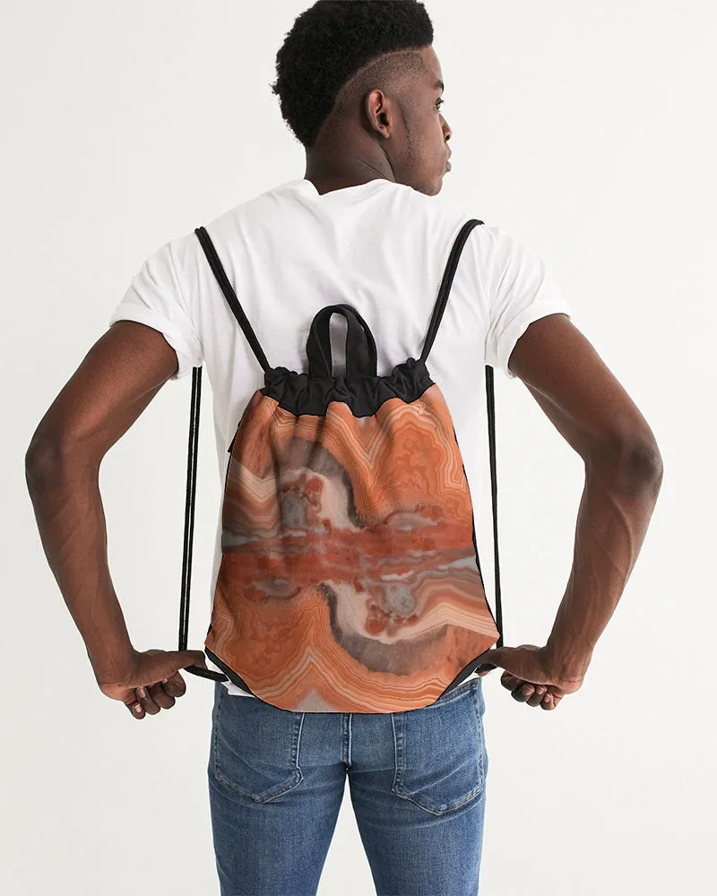 Australian Strength & Calm Agate Canvas Drawstring Bag