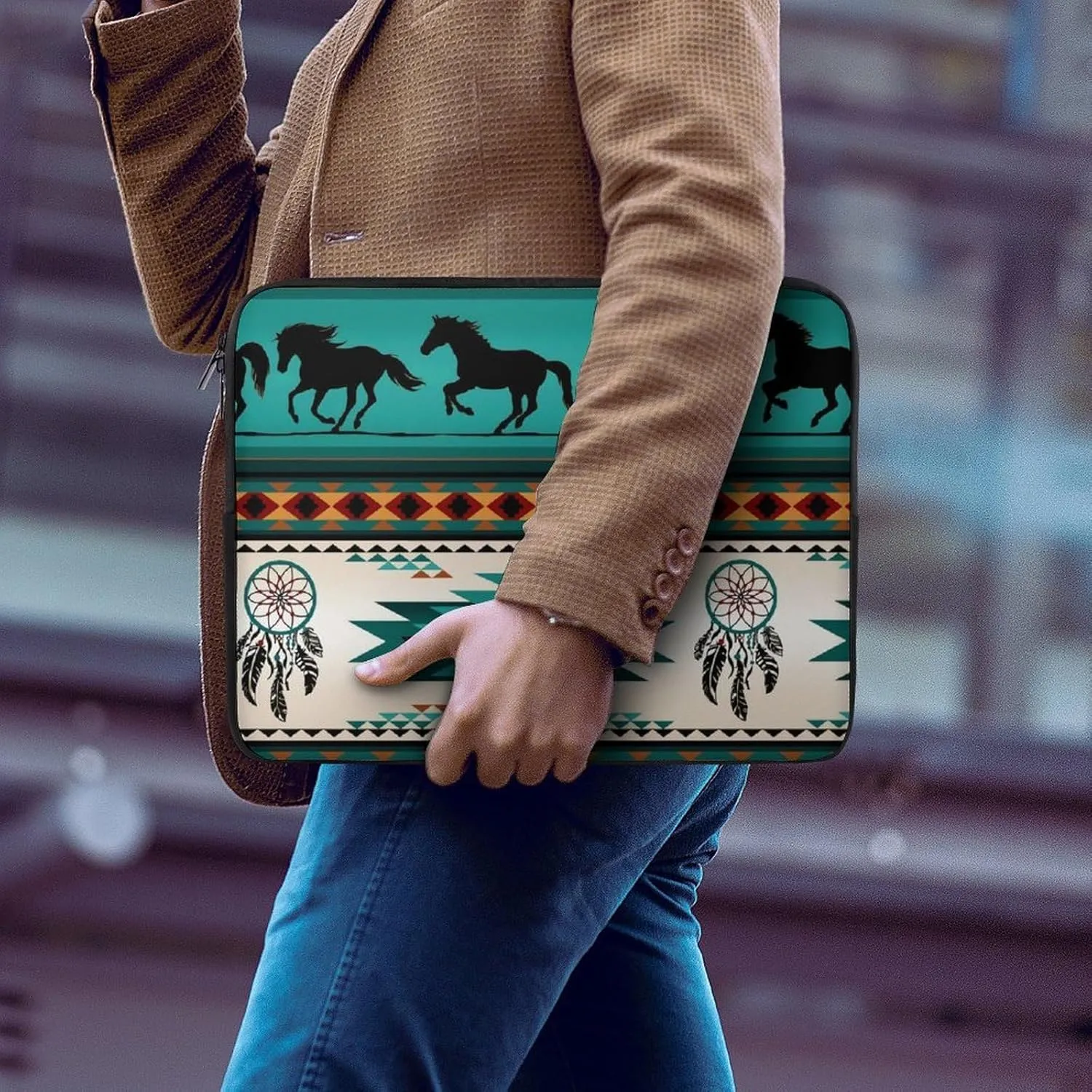 Axolotls Pattern All Print Hands Free Withdrawal Laptop Bag Unisex