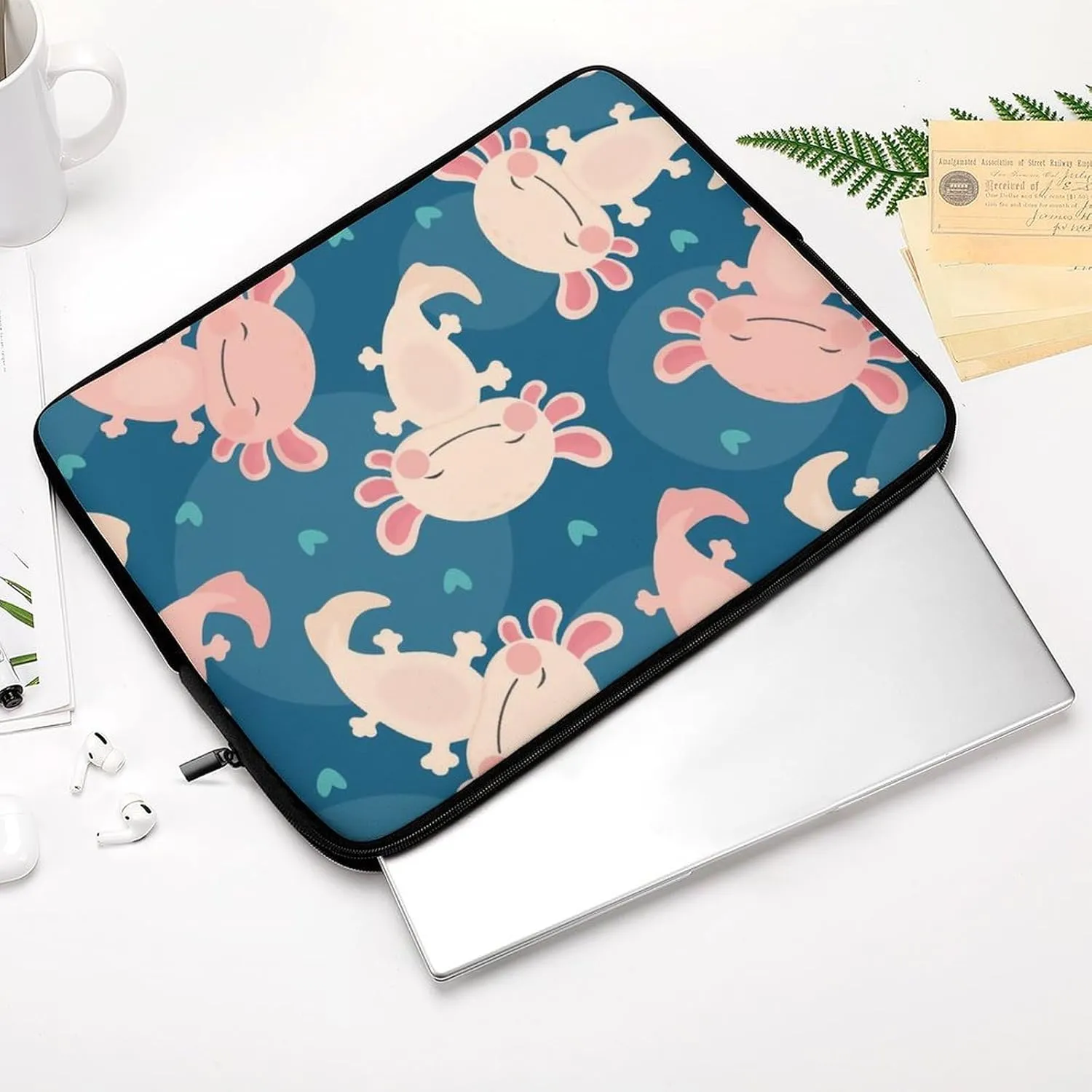 Axolotls Pattern All Print Hands Free Withdrawal Laptop Bag Unisex