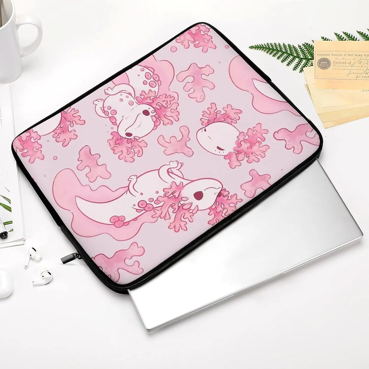 Axolotls Pattern All Print Hands Free Withdrawal Laptop Bag Unisex