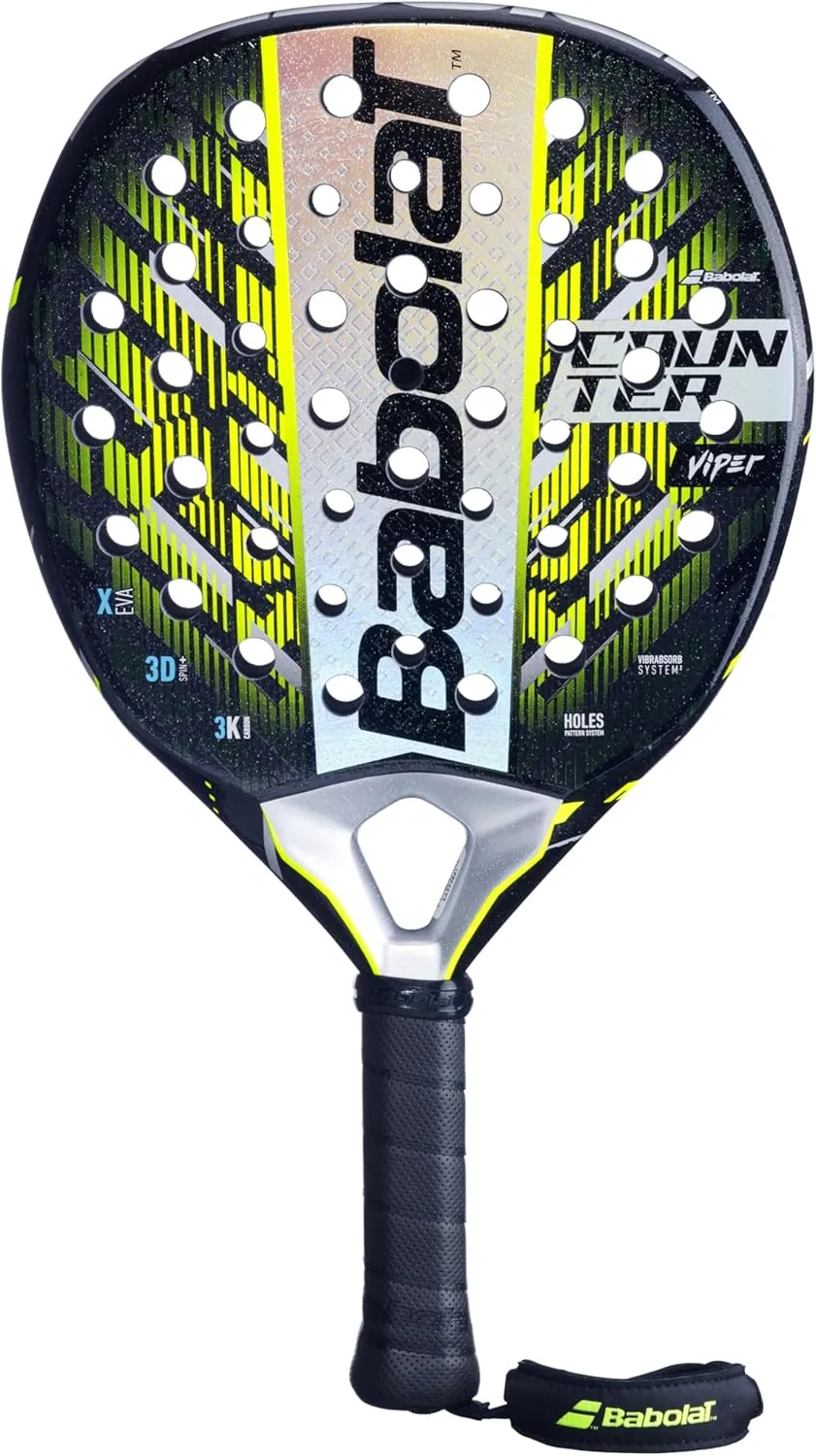 Babolat Counter Viper 2.5 Padel Racket – Optional Bag, Balls, Overgrips, Additional Rackets - Customize Your Kit