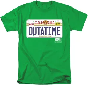 Back to The Future Outatime Plate Unisex Adult T Shirt
