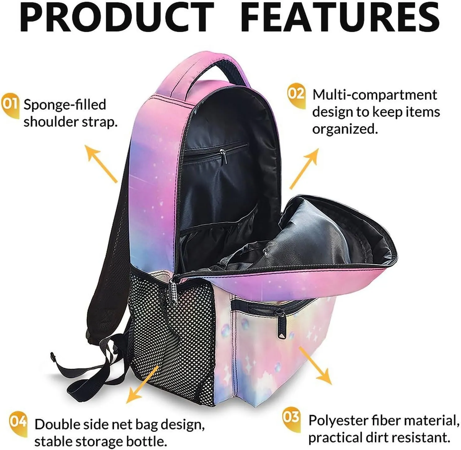 Backpack for Girls - Owl Bookbag for Kids - 17 Inch Pink Owl Schoolbag for Preschool Kindergarten Primary - Lightweight Backpack for School Travel
