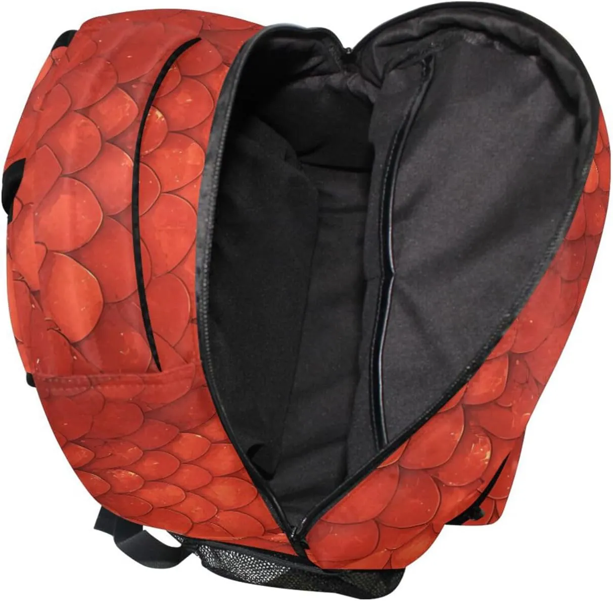 Backpack for Women Men Fashion Diaper Bag Backpack with Chest Strap Gift Men & Women Red Scales Glittering