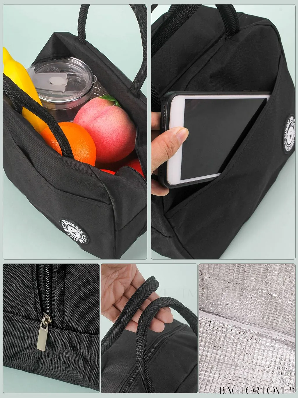 BagForLove - Cartoon Bear Design Lunch Bag: Picnic-Ready, Insulated, and Thermal