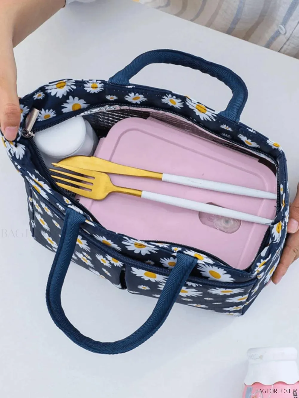 BagForLove - Pink Perfection Insulated Thermal Food Storage Bag for Teachers
