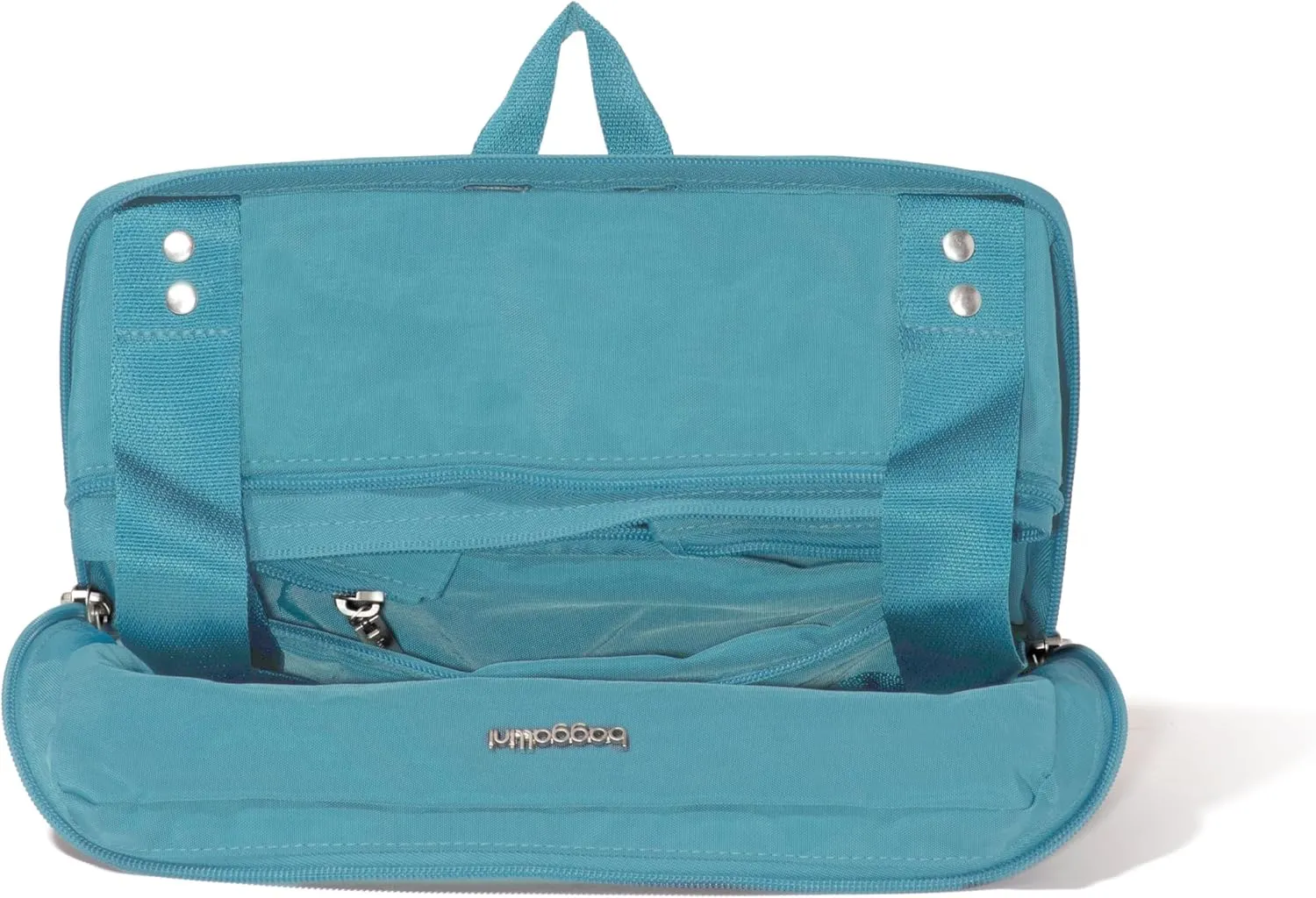 Baggallini Carryall Expandable Lightweight Travel Tote 22" Packable Folding Compact Nylon Washable Weekender w/Luggage Sleeve