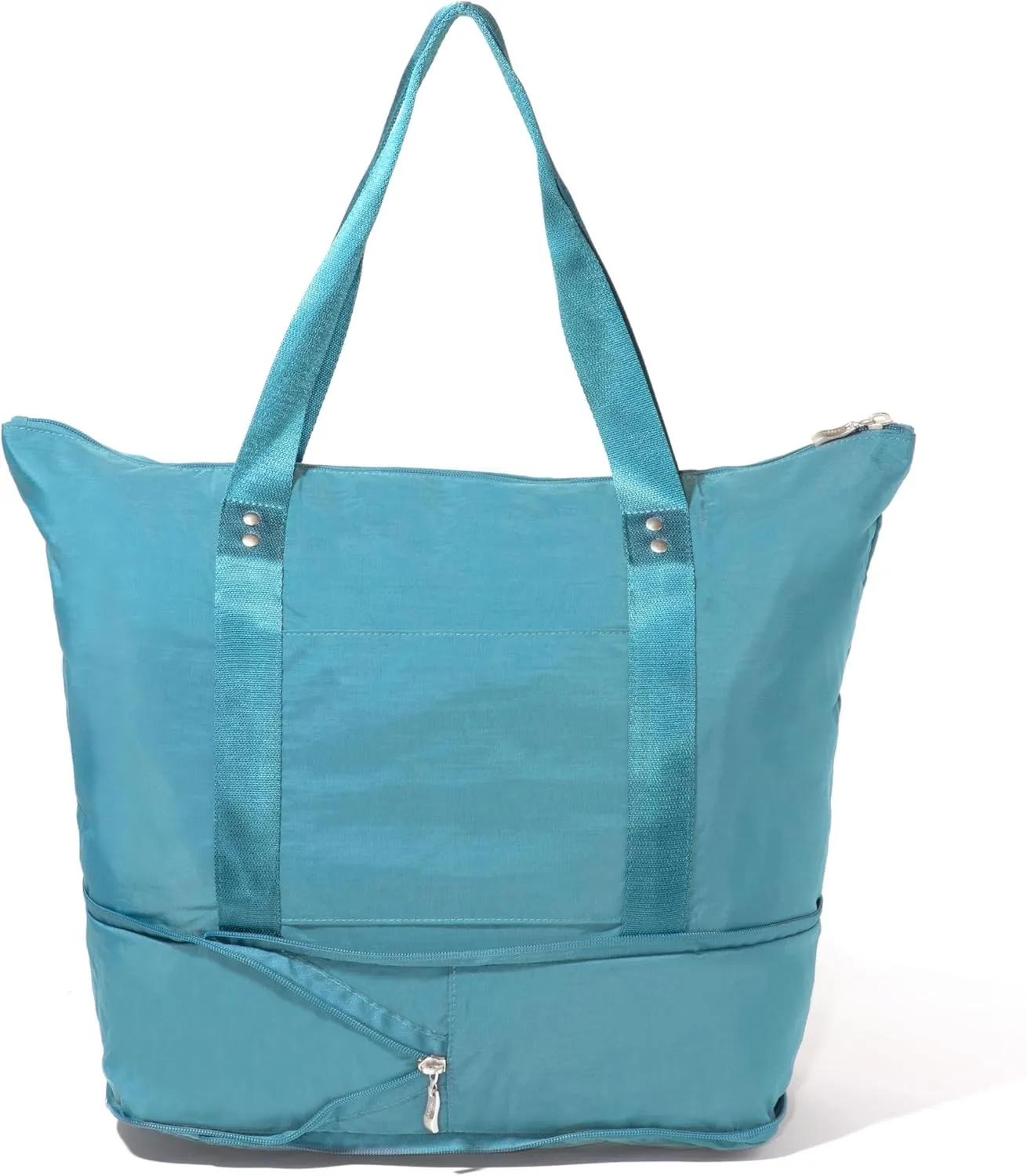 Baggallini Carryall Expandable Lightweight Travel Tote 22" Packable Folding Compact Nylon Washable Weekender w/Luggage Sleeve
