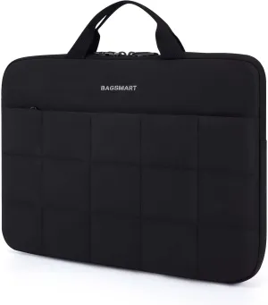 BAGSMART 13-14 inch Laptop Case Sleeve with Handle, Fluffy Padded Laptop Bag with Zipper, Macbook Case Fitted with Macbook Air/Pro 13.3 inch, Puffy Laptop Cover Fitted with Dell, HP, Lenovo