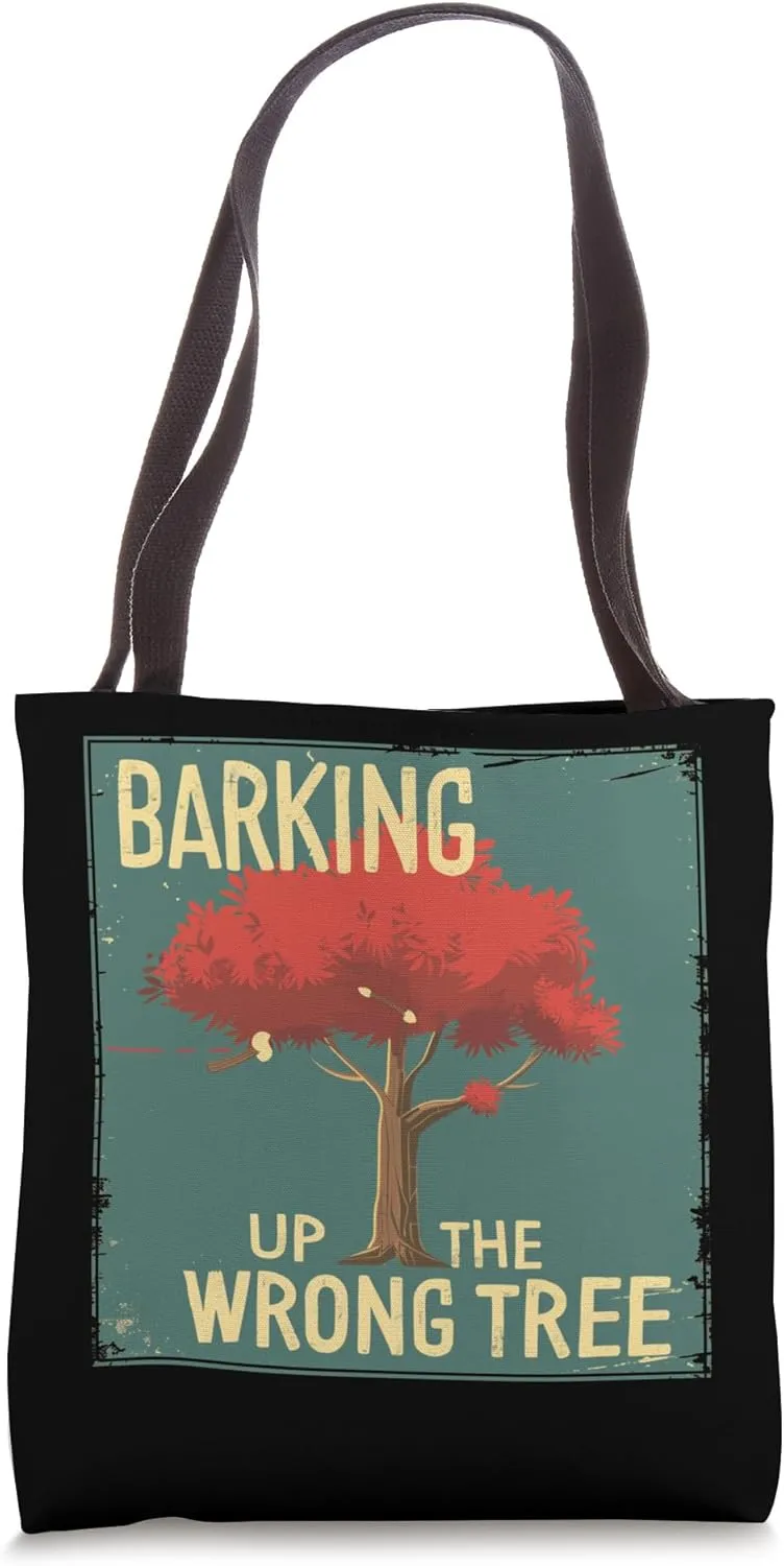 Barking up the wrong Tree Costume for Idiom speech Fans Tote Bag