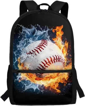 Baseball Backpack Elementary School Bookbag for Kids Boy 5-8 9-11 Schoolbags Bagpack Kindergarten Preschool Book Bags Back Packs Rucksack for Students Daypack School Supplies