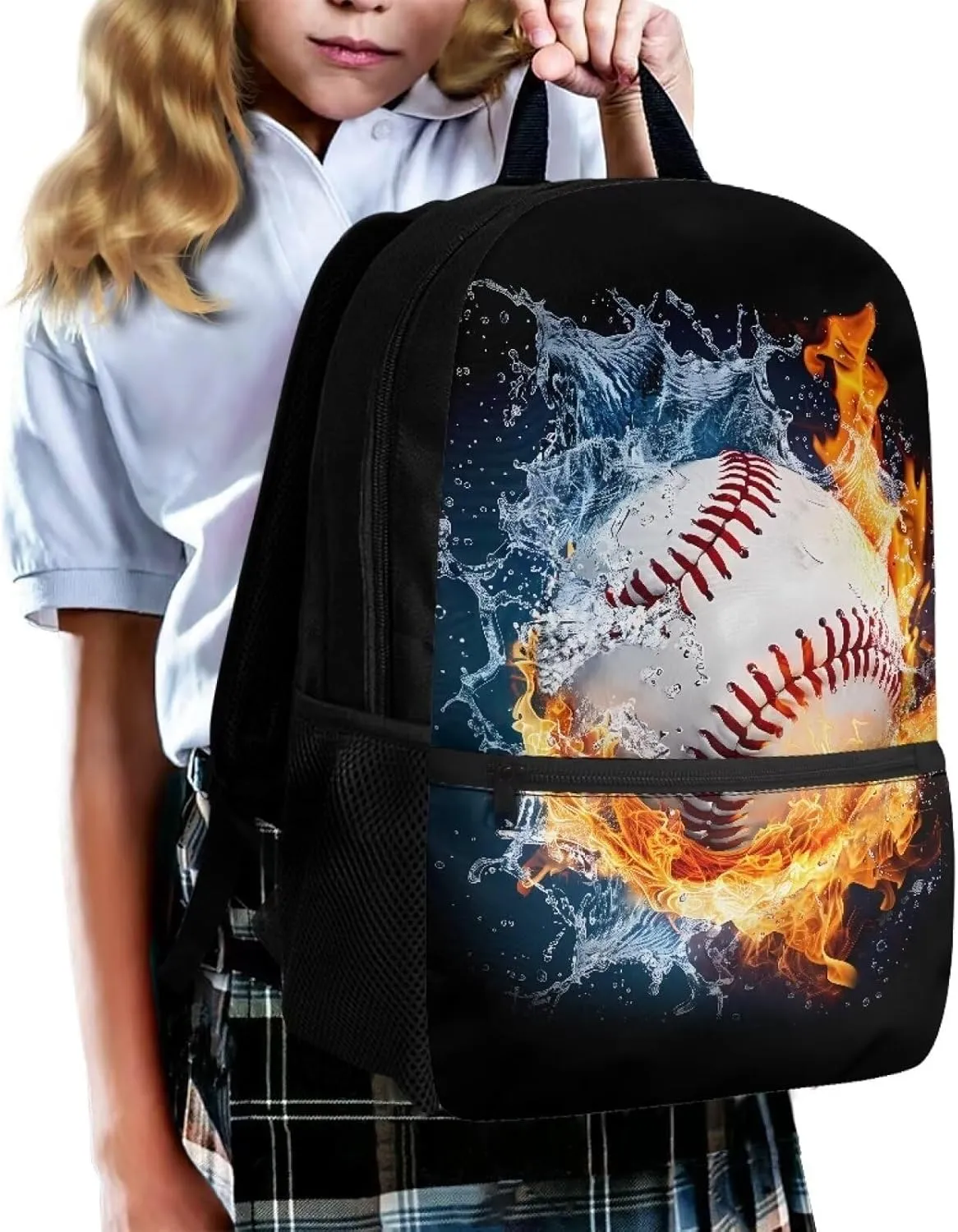 Baseball Backpack Elementary School Bookbag for Kids Boy 5-8 9-11 Schoolbags Bagpack Kindergarten Preschool Book Bags Back Packs Rucksack for Students Daypack School Supplies