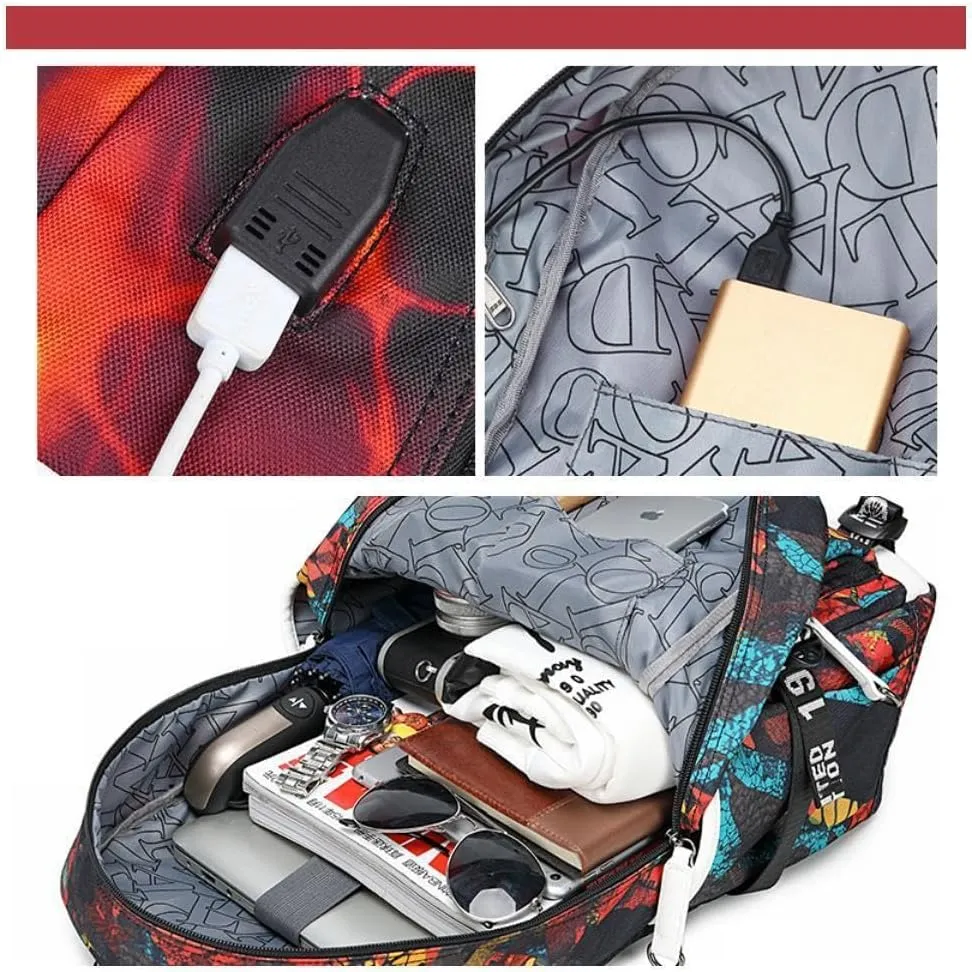Basketball 23 Student School Bag, Laptop Backpack, Ultra-Light Travel Bag, For Men And Women (universe-B)