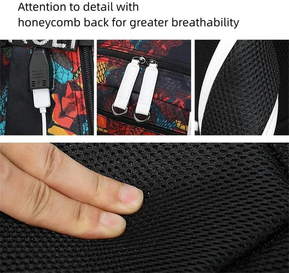 Basketball Player 23 Student School Bag, Laptop Backpack, Ultra-Light Travel Bag, For Men And Women (Black1)