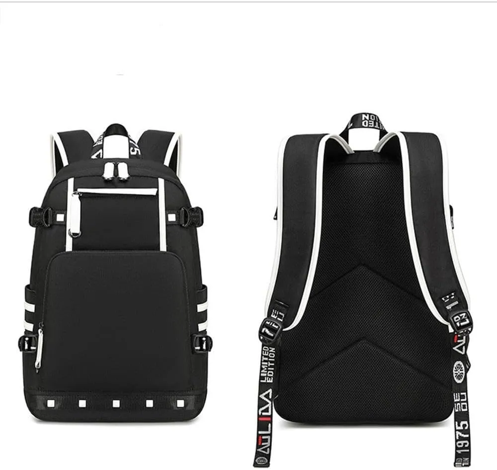 Basketball Star 23 Athletes Laptop Backpack Student Backpack Men Women Ultra Light Travel Bag (Black2)