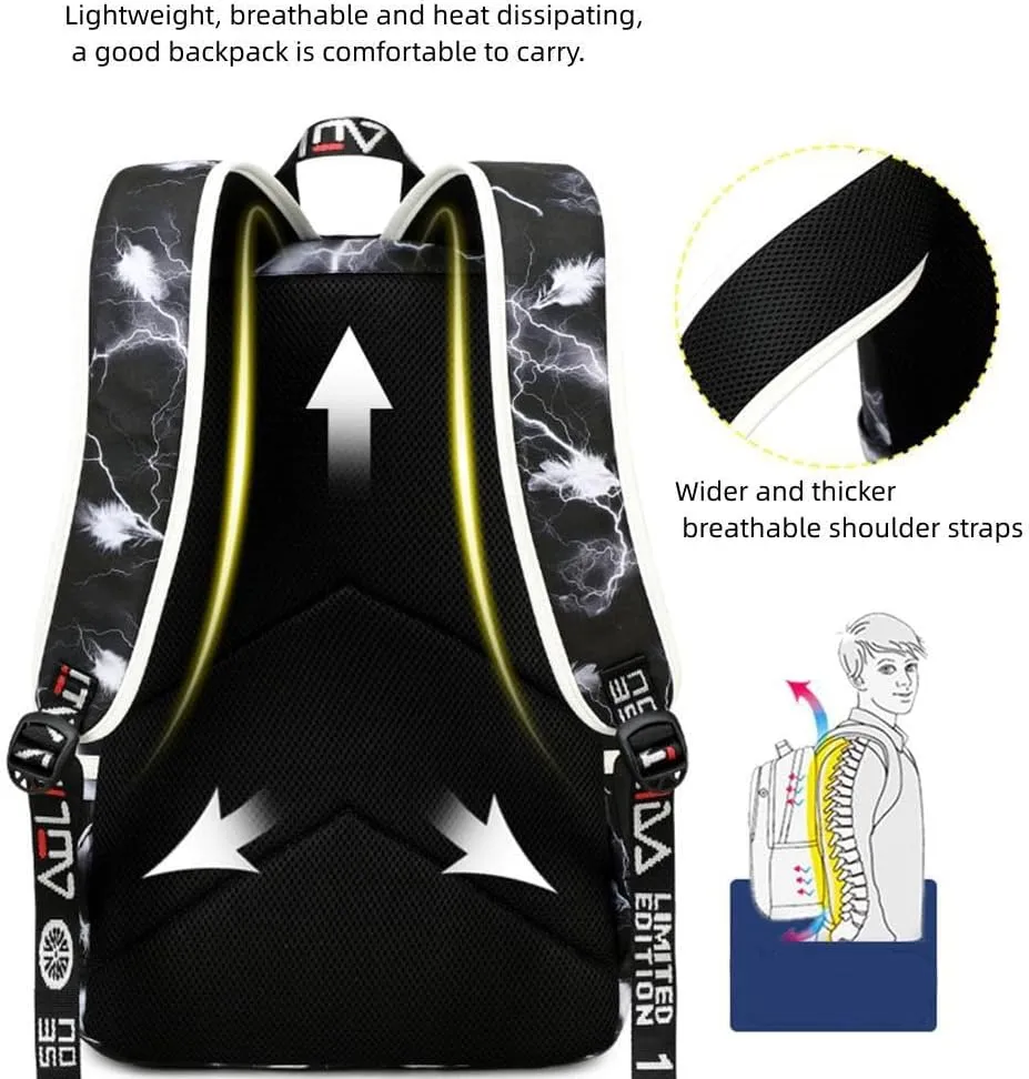 Basketball Star 23 Athletes Laptop Backpack Student Backpack Men Women Ultra Light Travel Bag (Black2)