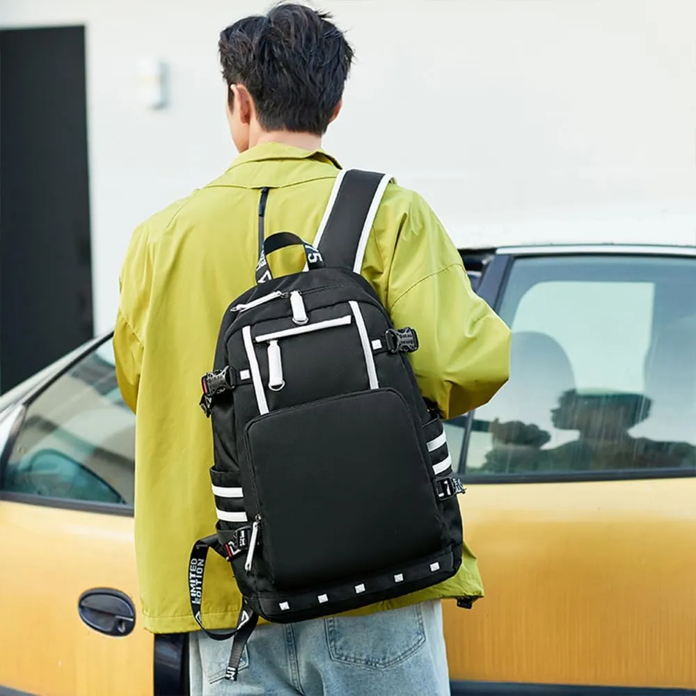 Basketball Star 23 Athletes Laptop Backpack Student Backpack Men Women Ultra Light Travel Bag (Black2)